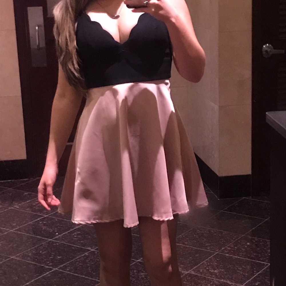 Speechless size 1 black and mauve cocktail dress